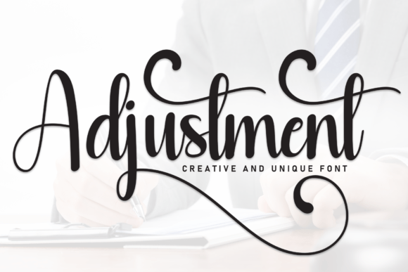 Adjustment Font: A Handwritten Elegance for Web Design