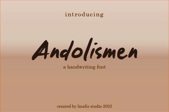Andolismen: A Modern Script Font for Digital Campaigns