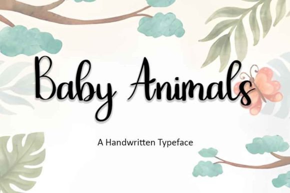Baby Animals: A Handwritten Font Built for Editorial Warmth