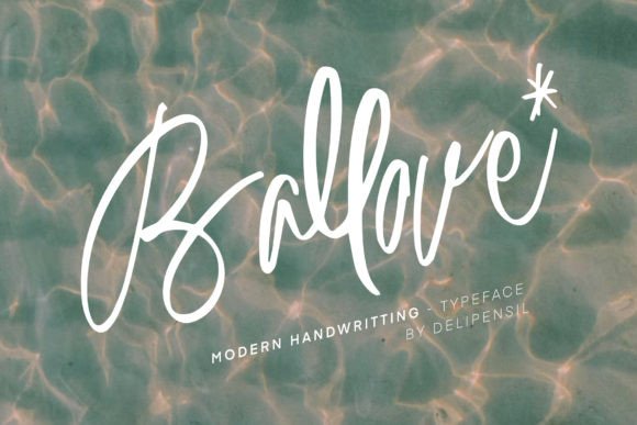 Ballove: A Handwritten Font That Softens Digital Design