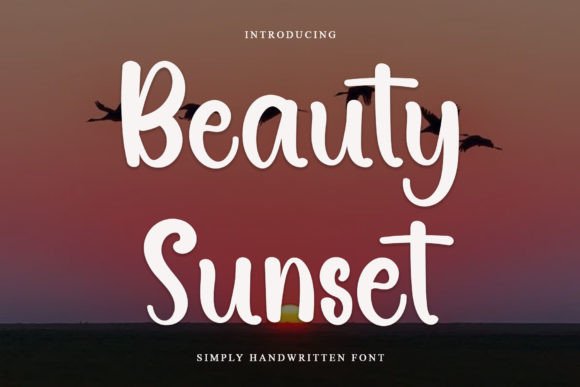 Beauty Sunset Font: A Warm, Elegant Script Typeface for Brands