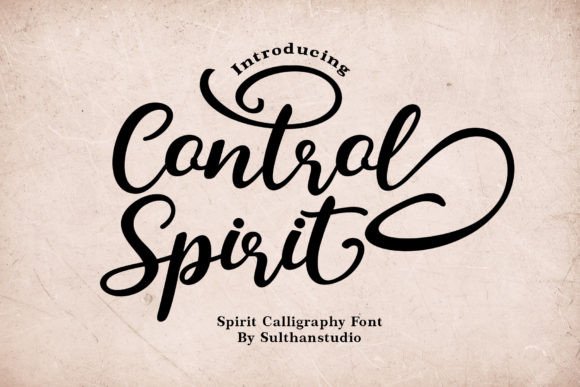 Control Spirit: A Retro Script Font That Brings Brand Stories to Life