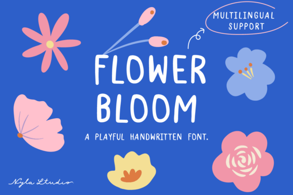 Exploring Flower Bloom: A Playful Handwriting Font for Brands