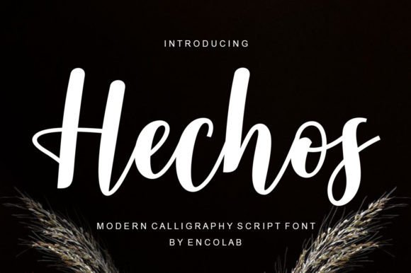 Hechos: The Handwritten Script Font for Creative Makers