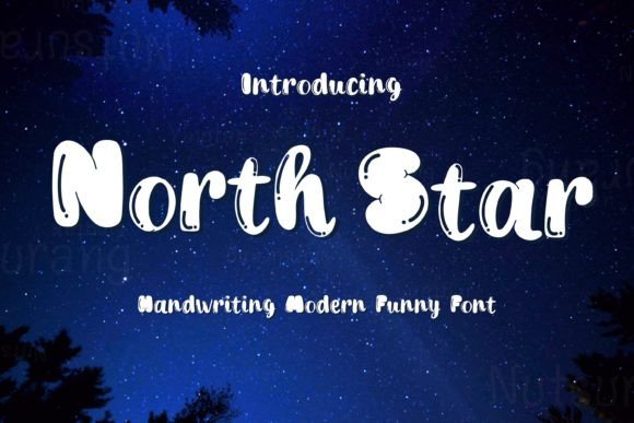 North Star: A Bubbly Handwritten Font for Digital Design