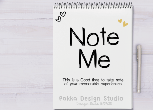 Note Me: A Script Font That Quietly Commands Attention