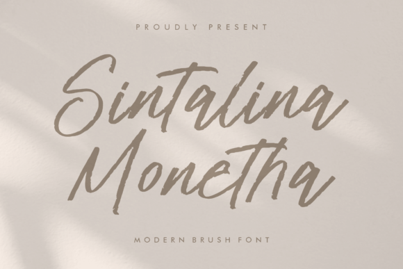 Sintalina Monetha, a Font That Commands Attention