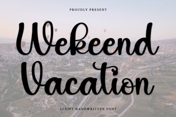 Wekeend Vacation Font: A Handwritten Typeface for Digital Creators